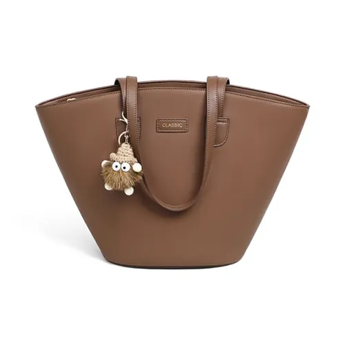 Younger Song Сумка через плечо из коровьей кожи стандартная женская коричневая