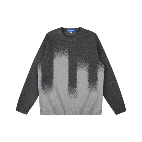 FAIRWHALE Men's Gray Photinia Sweaters FAIRWHALE Мужские Серые Свитера Фотиния