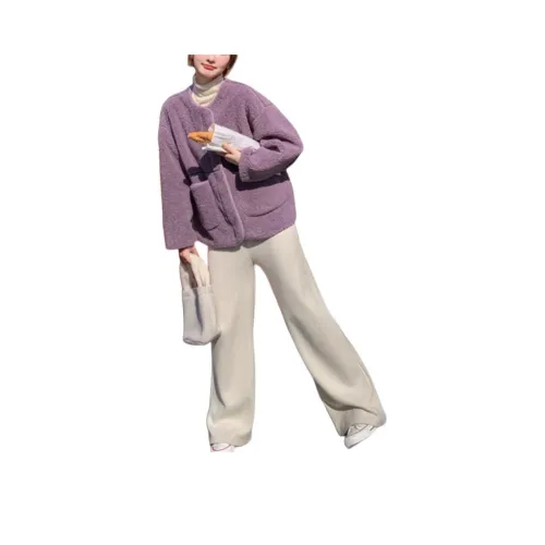 GOSO Фиолетовый Женские Бархатные Куртки