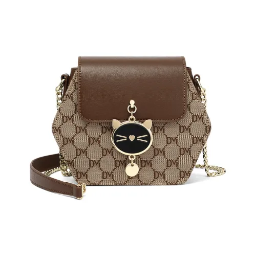 OUBOTE Сумка через плечо из синтетической кожи женская кофейного цвета