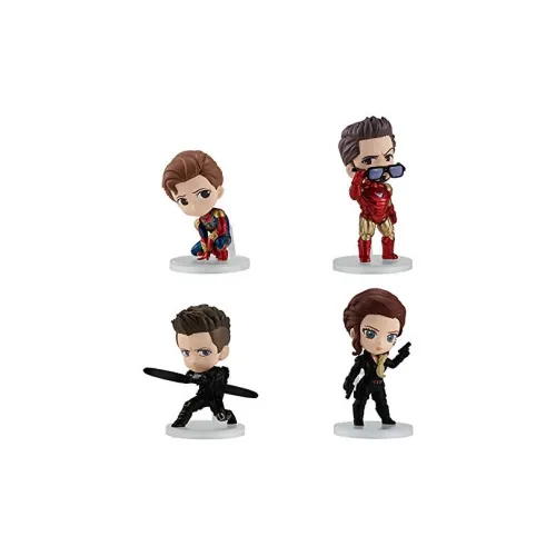 BANDAI The Avengers Spider Man Iron Man Black Widow Hawkeye Lucky Draw Single Capsule Toy Full Box 12 pcs