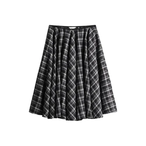 H M Черный Сетка Женские Повседневные Длинные Юбки