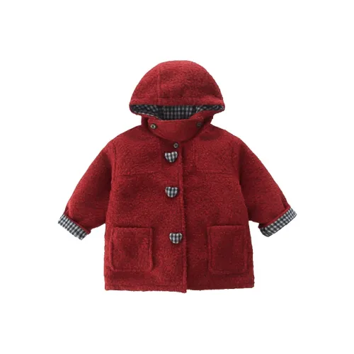 SHIBU Little Розовый Слон Сердце Свитер Красный Дошкольное Одежда Утеплённые куртки