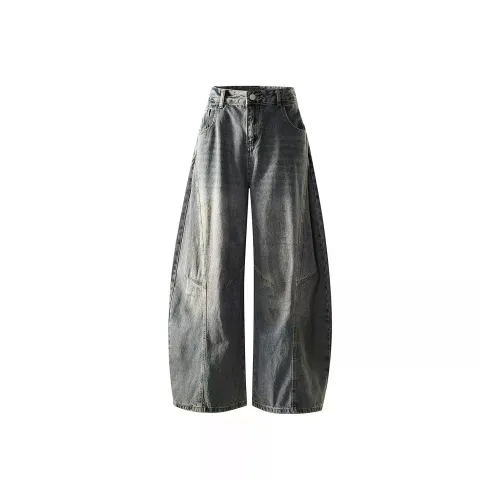 CUTKICK Винтажные синие унисекс джинсы