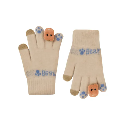 Fishing For Bears Кристалл Норковая Шерсть Вязаные Перчатки Унисекс