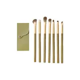 Авокадо Зеленый 7 шт. Макияжные кисти + Чехол для кистей