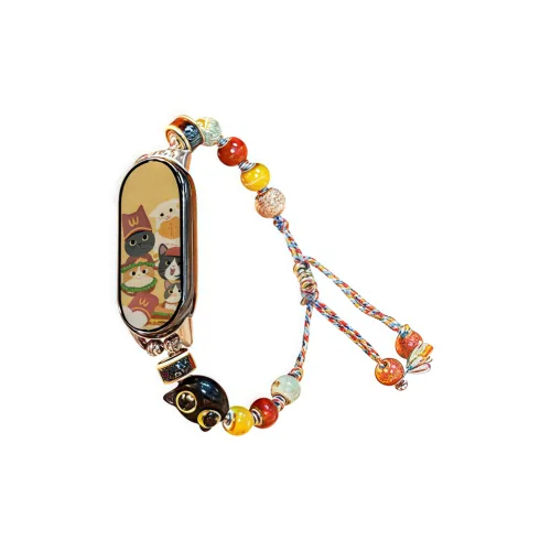 Meihuidoor Ремень Xiaomi Красный Бежевый Совместимость Ткань Бусины Материал