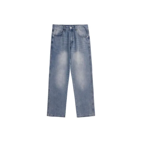 HUNZHI Джинсы унисекс синий цвет