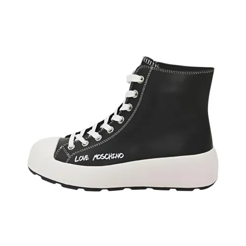 LOVE MOSCHINO Высокие кроссовки для скейтбординга женские черные