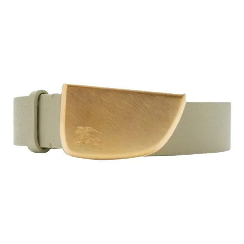 Burberry Однотонный дизайн плавная застежка телячья кожа кожаные ремни женский бежевый ширина 3 см