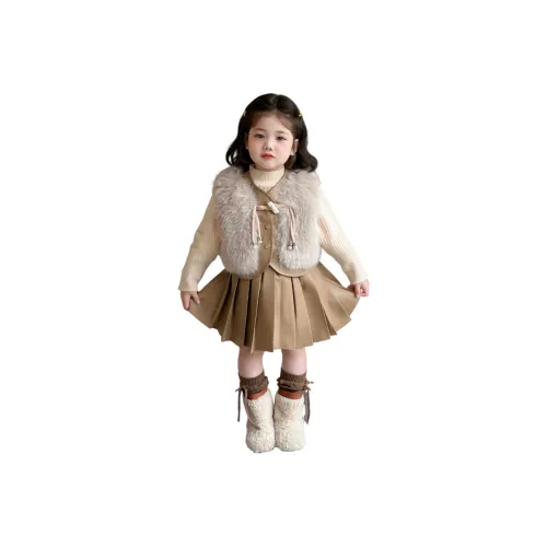 Детский комплект с юбкой для детей 3-7 лет Qiao Ni Tong