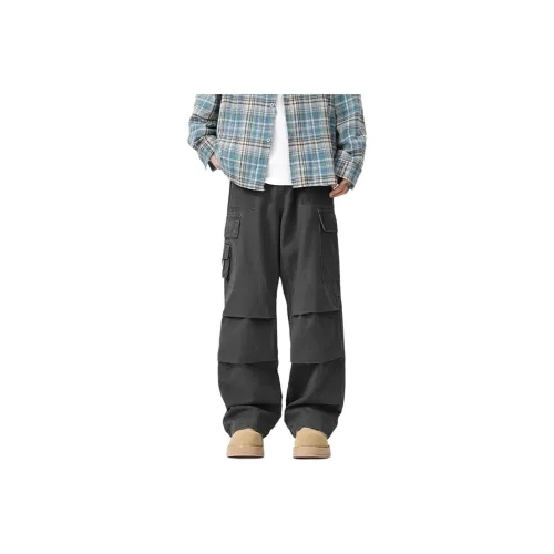 VESIBO Темно-серые унисекс карго-брюки