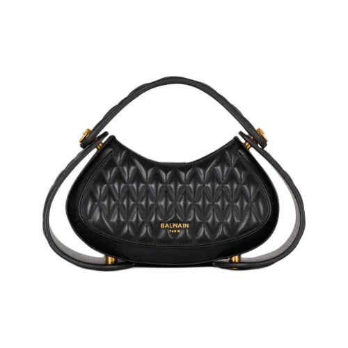 BALMAIN Jolie Madame Коровья кожа Одно плечо Сумка Средний Женские Черный