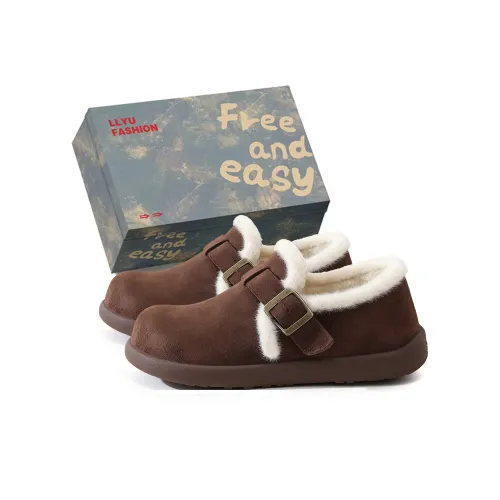 Happy Fish Термическая Аbrasion-Resistant Увеличение Высоты Низкий Топ Утепленная Обувь Женская