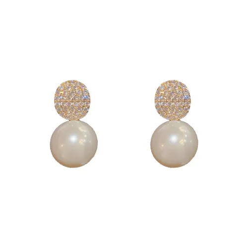 BONAS Микро Инкрустированные Серьги с Цирконием Женские