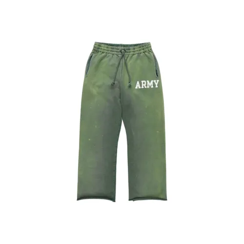 Bowwow Fw25 Army Свитшот AGED Вязаные Тренировочные Штаны Унисекс