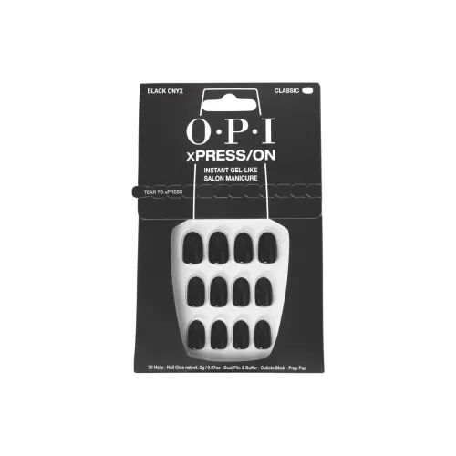 OPI Черный агат False Nail Овальный Черный Однотонный Стиль Instagram