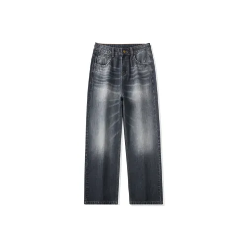 UKTK Gray Men's Jeans UKTK Серый Мужские Джинсы