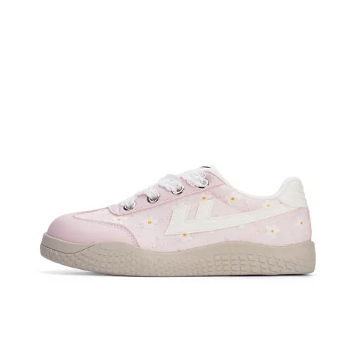 Warrior Скейтборд Кроссовки Женские Розовые Бежевые