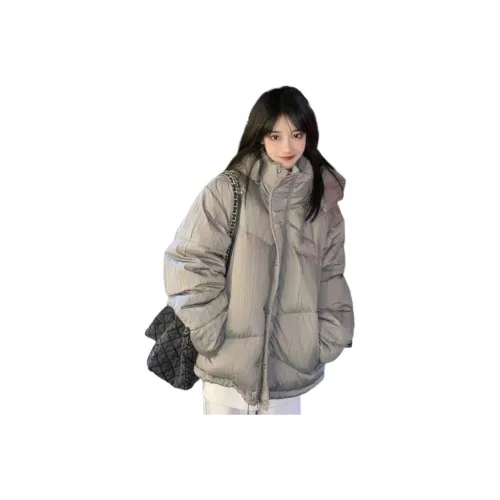 GUOZHEN Серый Женский пуховик