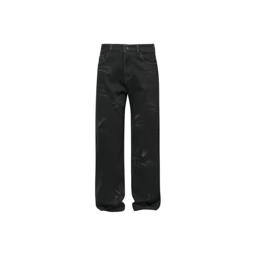 UKTK Черные Мужские Джинсы