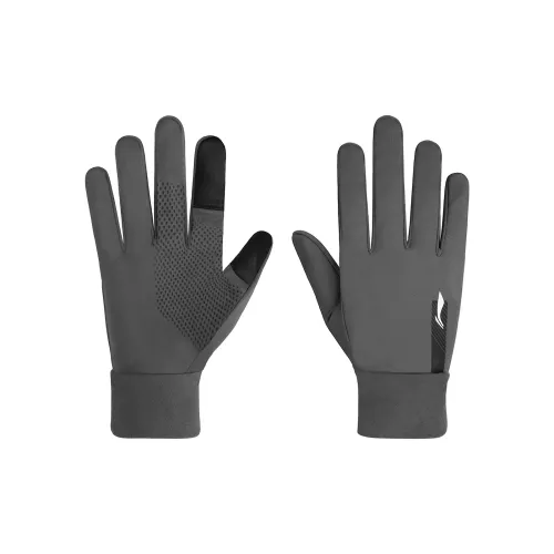 Лайнер Полиэстер Спортивные Перчатки Унисекс Темный Серый Чайка
