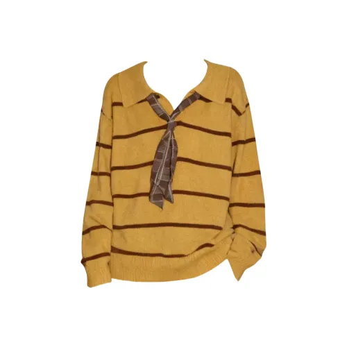 ZEKIKO STUDIO Желтый Свитер Женские Трикотаж