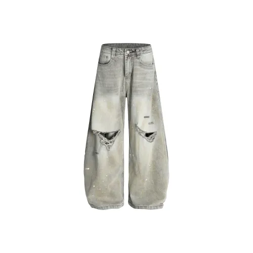 FDYZ Светло-серый Унисекс Джинсы