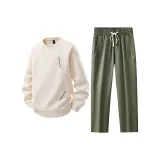 Комплект одежды (Абрикосовый топ + Армейский зеленый низ)