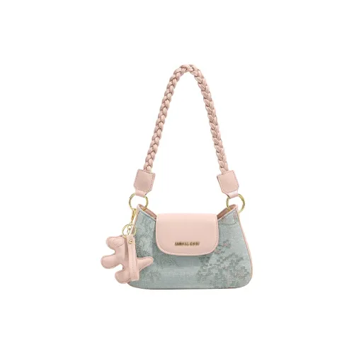 SMILE FOCUS Микрофибра Синтетическая Кожа Плечевая Сумка Женская Розовая