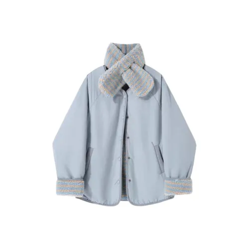 GUOZHEN Синий Женский пуховик