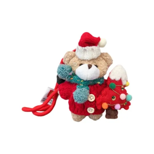 Cute Chip Cartoon Cute Шарф Медведь Мода Брелок Украшение Плюшевый Подвеска 10 см Длина Тела