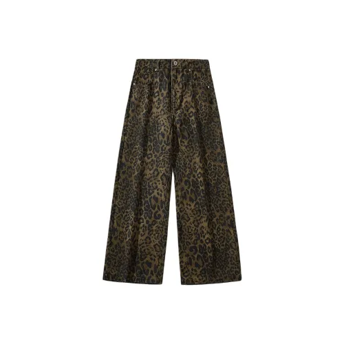 UKTK Леопардовый принт Унисекс Повседневные брюки