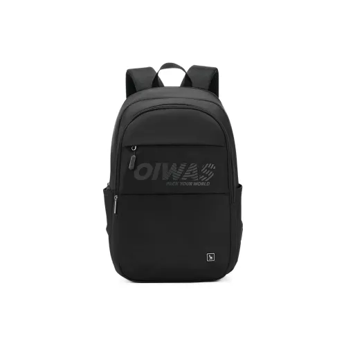 OIWAS Ткань Рюкзак Стандартный Мужской Черный