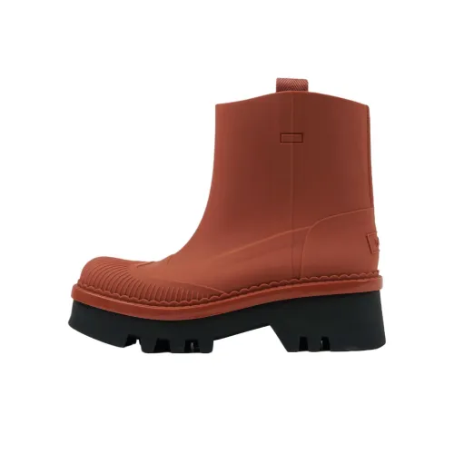 Chloe Резина сапоги 5,5 см Женские Каштановый Коричневый