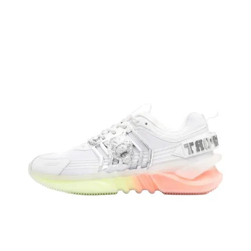 PLEIN SPORT Амортизация Легкий Низкий Топ Casual Унисекс Белый