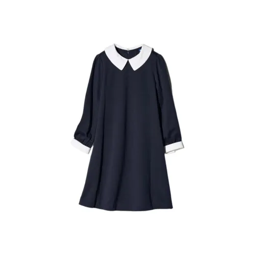 UNIQLO Темно-синие женские платья