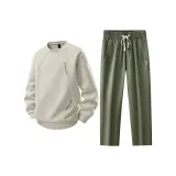 Комплект одежды (Серый зеленый топ + Армейский зеленый низ)