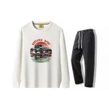 Белый + Черный, Серый, с флисовой подкладкой, джинсы