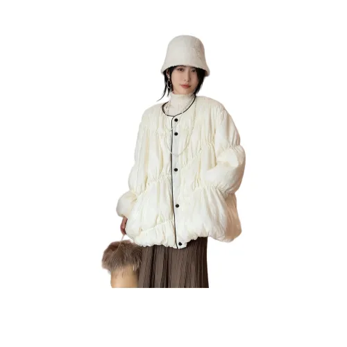 MUCCHIC Белый Женские пуховики