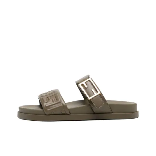 FENDI Feel Шлепанцы Женские Зеленые