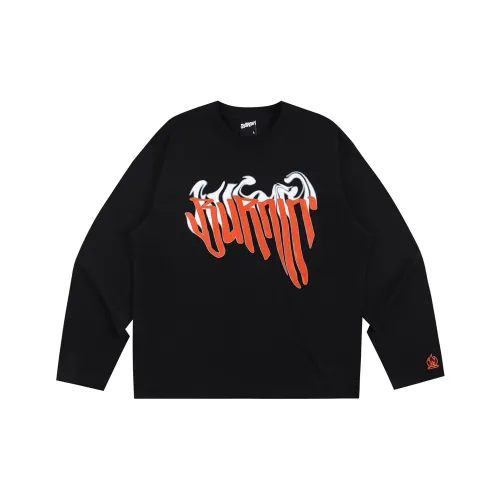 BURNIN Черный Унисекс T-рубашки