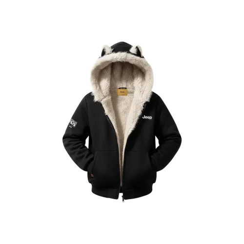Jeep Кошка Ухо Черный Унисекс Пуховики