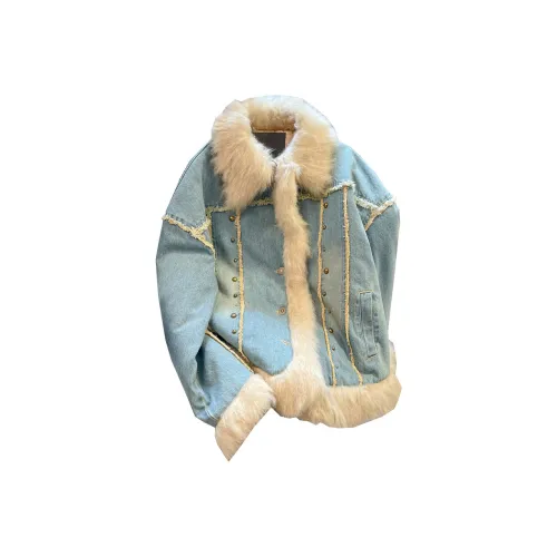 MUCCHIC Светло-синий Женский пуховик