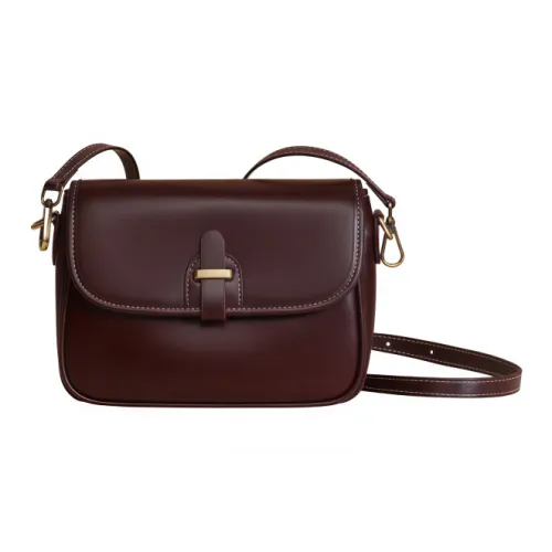 Younger Song Синтетическая кожа коровья кожа сумка через плечо женская винный кофейный