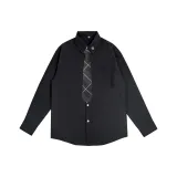 Черный, серый, полосы, галстук