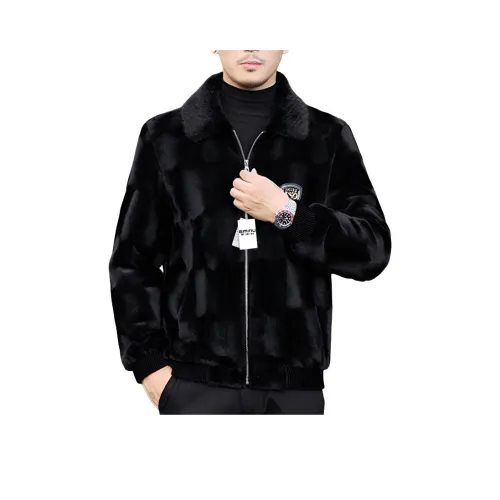 EMINU Черный Мужской Мех