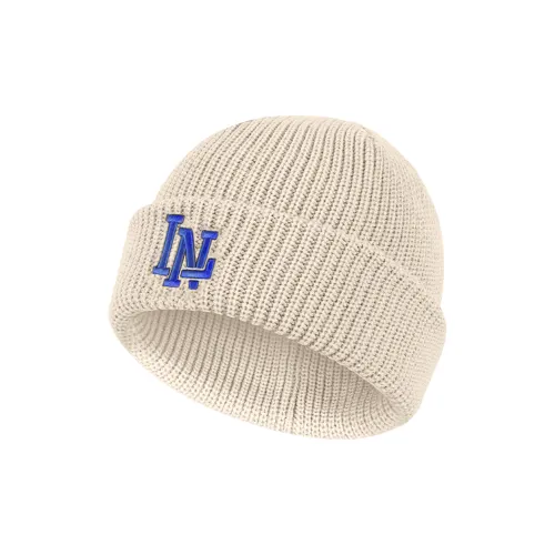 Шапка-бини с акриловым подкладом унисекс бежевого цвета