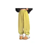 Светло-желтые штаны из альпаки