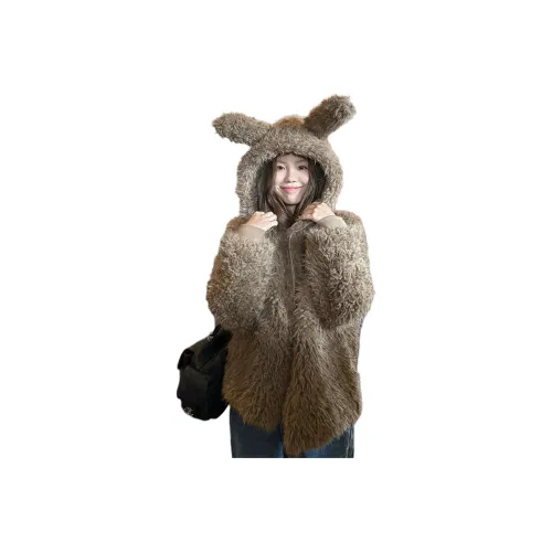 MUCCHIC Бархат Feel Пальто Женское